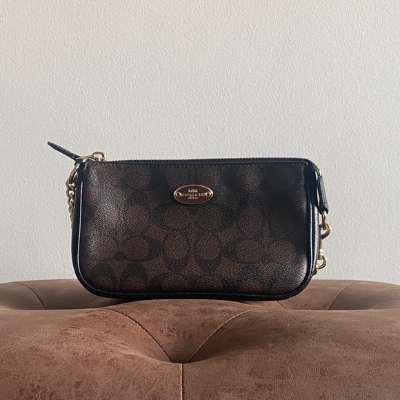 Coach Bags Coach Outlet Large Wristlet In Signature Canvas Poshmark